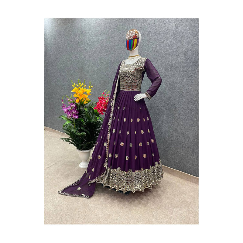 Weightless Georgette Readymade Gown